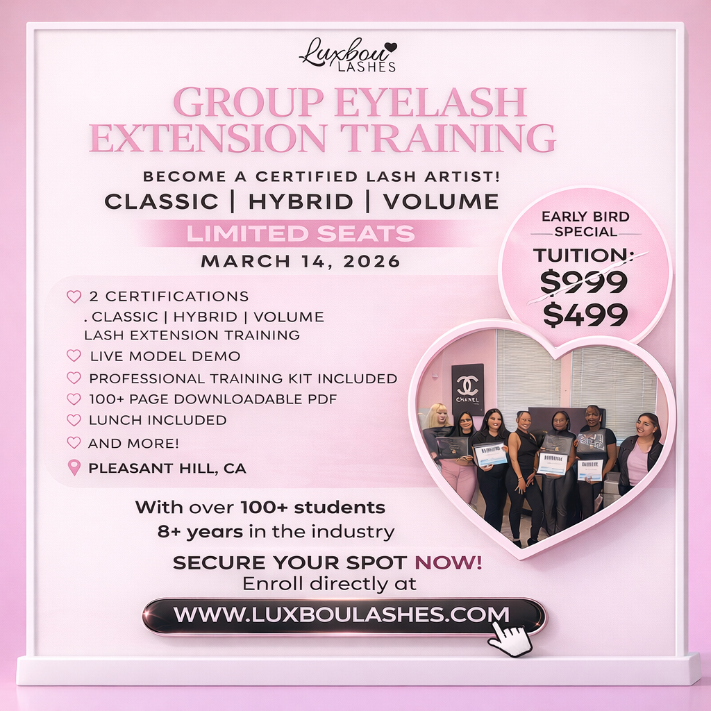 Group Lash Training Masterclass – (March 14th)