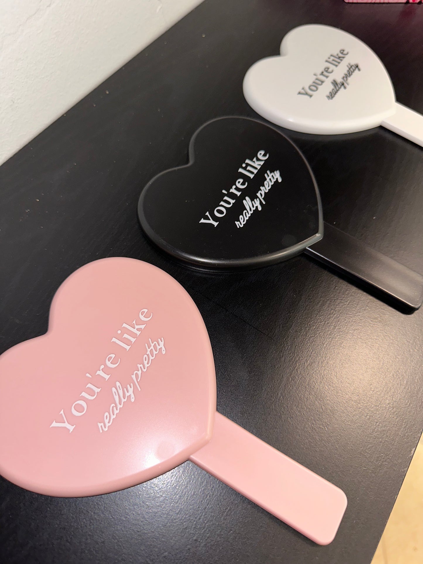 Heart Shaped Handheld Mirror
