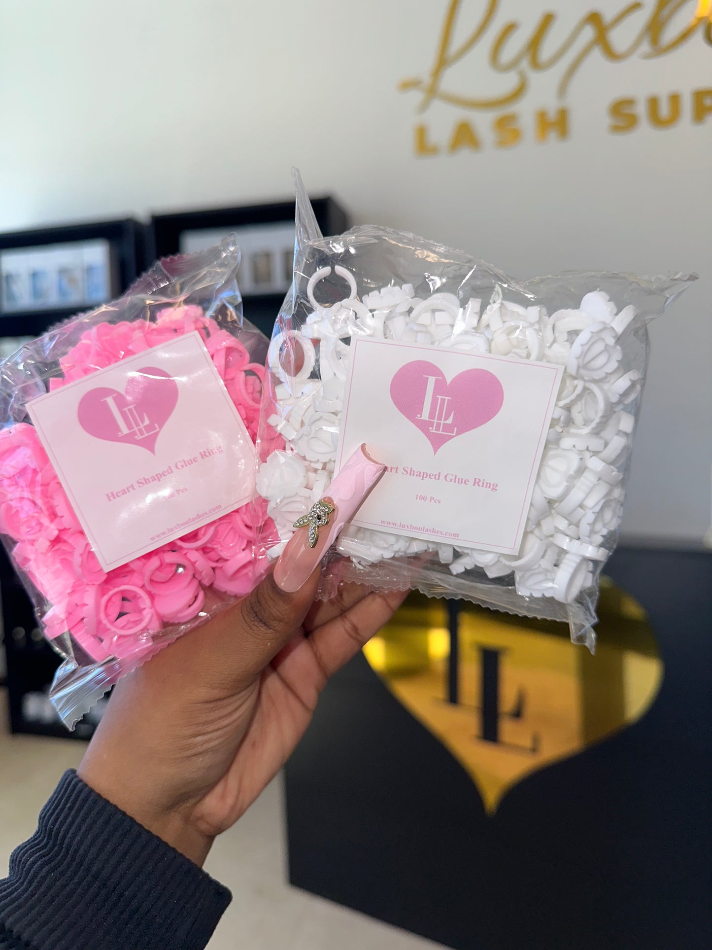Heart Shaped Glue Rings