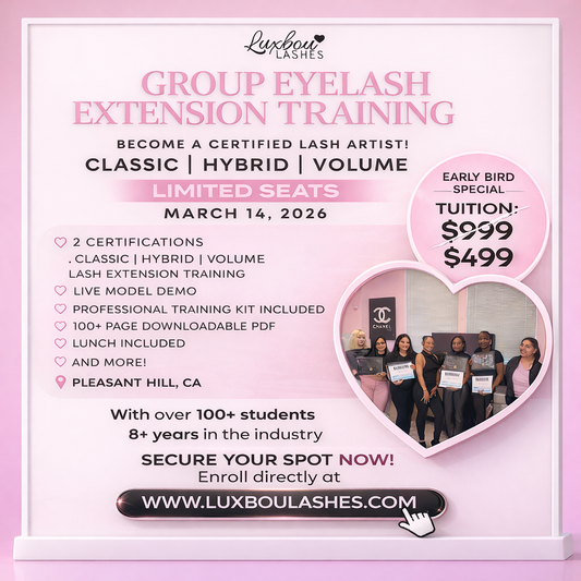Group Lash Training Masterclass – (March 14th)