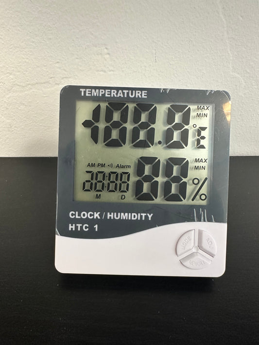 White Hygrometer/Temperature Check