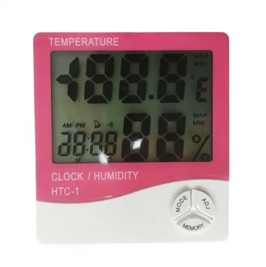 Pink Hygrometer/Temperature Check